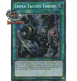 Yugioh! 1x Triple Tactics Thrust CH01-EN030 Starlight Rare 1st Ed NM - Image 1