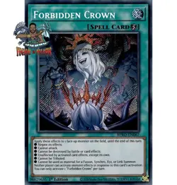 Yugioh! 1x Forbidden Crown BPRO-EN067 Secret Rare 1st Ed NM - Image 1