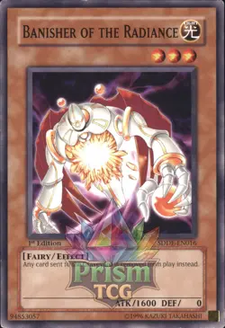 1st Ed Banisher of the Radiance SDDE-EN016 Yugioh - Image 1