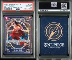 2025 One Piece OP11 JPN Luffy-Tarou Special Alternate Art PSA 10 GEM MINT - Image 2