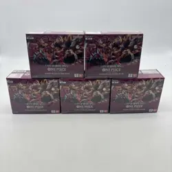 Lot of (5) One Piece English OP-11 A Fist of Divine Speed Booster Boxes Sealed - Image 1