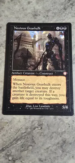 Noxious Gearhulk (Retro Frame) Commander: the Brothers' War Regular Mythic MTG - Image 1