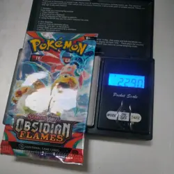 Heavy 22.90g Pokemon Tcg obsidian flames Booster Pack Factory Sealed New - Image 1