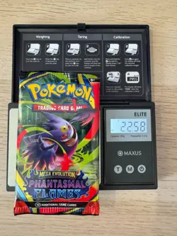 22.58g HEAVY Pokemon TCG: Mega Evo Phantasmal Flames Pack SEALED - Image 1