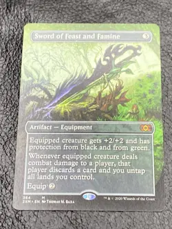 B6 Sword of Feast and Famine (Borderless) Double Masters Regular 364 - Image 1