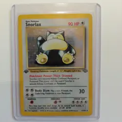 Snorlax 11/64 1st Edition Holo Rare Jungle Pokemon TCG Trading Card WOTC 1999 - Image 1