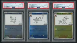 PSA 10 Yu Nagaba Eevee Evolution Full Set Sequential Cert SV-P 9 Cards - Image 3