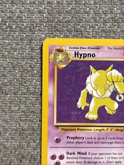 Pokemon TCG Hypno Fossil Card 23/62 Unlimited Regular Non-Holo Rare LP Condition - Image 4