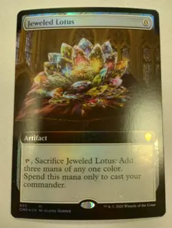 MTG Jeweled Lotus (Extended Art) - Foil, NM-Mint, English Commander Legends - Image 1