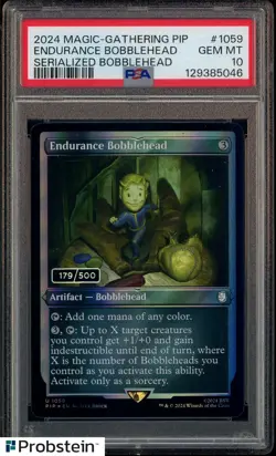 2024 MAGIC THE GATHERING FALLOUT #1059 ENDURANCE BOBBLEHEAD SERIALIZED PSA 10 - Image 1