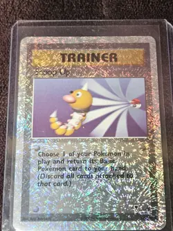 Pokemon LEGENDARY COLLECTION RARE REVERSE HOLO SCOOP UP TRAINER CARD 104/110 LP! - Image 1
