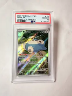 2023 POKEMON SVP EN-SV BLACK STAR PROMO 151 ELITE TRAINER BOX SNORLAX PSA 10 - Image 1