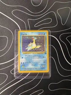 Pokemon TCG Lapras Fossil Holo Rare Card 10/62 1999 Edition Pokemon - Image 1