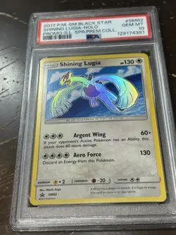 2017 Pokemon S&M Shining Legends Promo SPC #SM82 Shining Lugia PSA 10 Gem Mint - Image 1