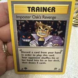 Imposter Oak’s Revenge 1st Edition Team Rocket 76/82 Vintage Pokemon Card - Image 1