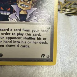 Imposter Oak’s Revenge 1st Edition Team Rocket 76/82 Vintage Pokemon Card - Image 3