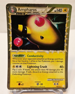 Ampharos Prime 105/123 Ultra Rare HGSS Base Pokemon 1120 - Image 1