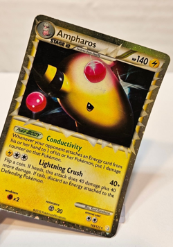 Ampharos Prime 105/123 Ultra Rare HGSS Base Pokemon 1120 - Image 4
