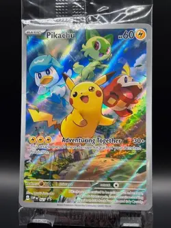 Pikachu #27 Sealed Promo Card Pokemon TCG Black Star Promo Paldea Evolved Promo - Image 1