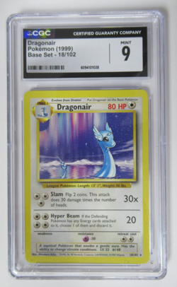 1999 Pokemon Base Set Dragonair 18/102 CGC 9 - Image 1