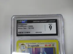1999 Pokemon Base Set Dragonair 18/102 CGC 9 - Image 2