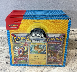 Pokemon Scarlet Violet Paldea Evolved 2 Booster Pack Blister Pawmot | Lot of 8 - Image 1
