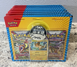 Pokemon Scarlet Violet Paldea Evolved 2 Booster Pack Blister Pawmot | Lot of 8 - Image 5