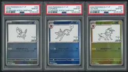 PSA 10 SET OF 9 YU NAGABA UMBREON EEVEE SYLVEON JAPANESE PROMO POKEMON SVP - Image 3