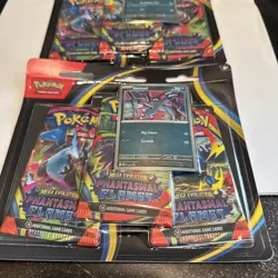 2 Phantasmal Flames 3 Pack Blister Booster Packs Factory Sealed TCG Pokemon - Image 2