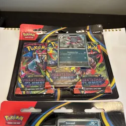 2 Phantasmal Flames 3 Pack Blister Booster Packs Factory Sealed TCG Pokemon - Image 3