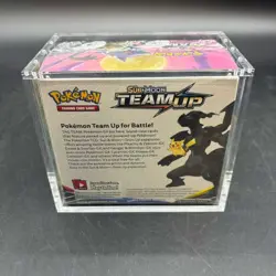 Pokemon TCG Sun & Moon Team Up Booster Box Sealed w/ Acrylic Case - Image 3
