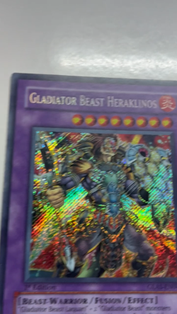 USA Seller Yugioh Gladiator Beast Heraklinos GLAS-EN044 Secret Rare 1st Ed LP - Image 2