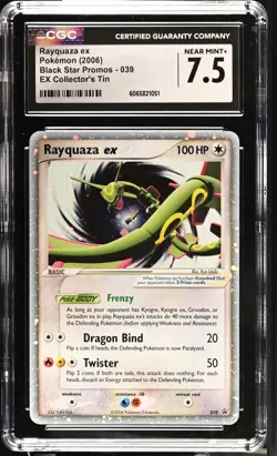 2006 Pokemon Rayquaza ex - 039 (EX Collector's Tin) Nintendo Holo CGC 7.5 - Image 1