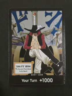 One Piece Card Dracule Mihawk DON!! Card OP14 THE AZURE SEA'S SEVEN Pre Release - Image 1