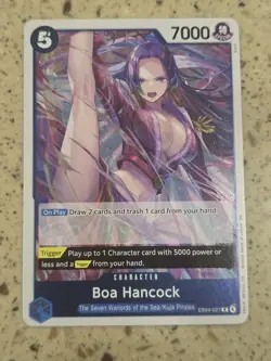 One Piece The Azure Sea’s Seven OP14-EB04 Boa Hancock EB04-027 R English - Image 1