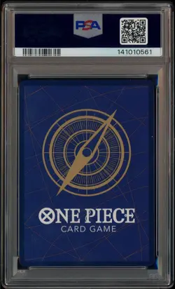 2025 One Piece OP13 EN 3rd Anniversary Gold #004 Shanks PSA 10 GEM MINT - Image 3
