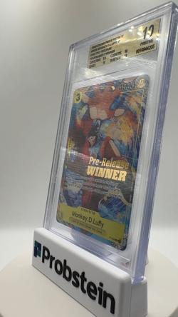 Monkey D. Luffy One Piece Promos Pre-Release Tournament Winner BGS 10 PRISTINE - Image 2
