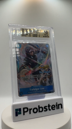 Trafalgar Law One Piece Promos Textured Championship Top Player BGS 10 PRISTINE - Image 2