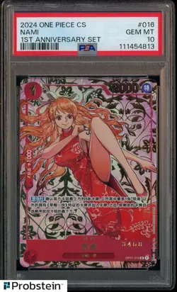 2024 One Piece Chinese 1st Anniversary Set 016 Nami Serial #3468 PSA 10 GEM MINT - Image 1