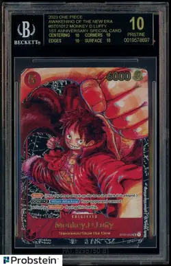 2023 One Piece Awakening/New Era ST01-012 Monkey D. Luffy BGS 10 BLACK LABEL - Image 1
