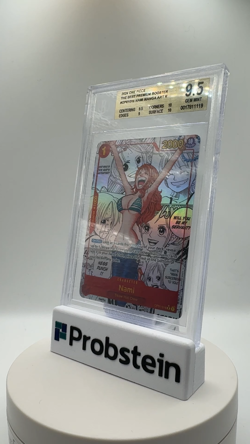 2024 One Piece The Best Premium Booster #OP01016 Nami Manga Art BGS 9.5 GEM MINT - Image 2