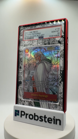 #1 2024 One Piece OP08 Manga Alternate Art #118 Silvers Rayleigh PSA 10 GEM MINT - Image 2