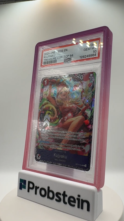 2025 One Piece EN Treasure Cup Top 64 #004 Kujyaku PSA 10 GEM MINT - Image 2