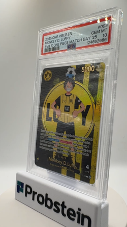 2025 One Piece EN BVB X One Piece Match Day 2025 #003 Monkey D. Luffy PSA 10 - Image 2