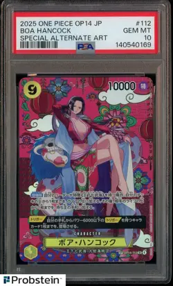 20225 One Piece OP14 Japanese #112 Boa Hancock PSA 10 GEM MINT - Image 1