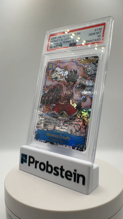 2025 One Piece OP11 En Manga Alternate Art #118 Monkey D. Luffy PSA 10 GEM MINT - Image 2