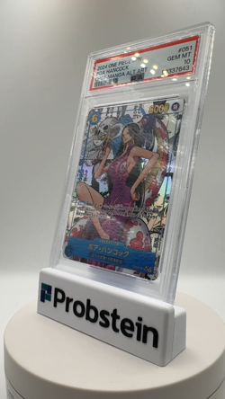 2024 One Piece Japanese OP07 Manga Alternate Art #051 Boa Hancock PSA 10 - Image 2