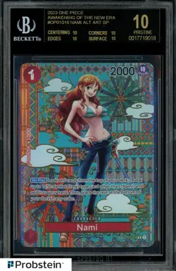 2023 One Piece Awakening of the New Era Alternate Art #016 BGS 10 BLACK LABEL - Image 1