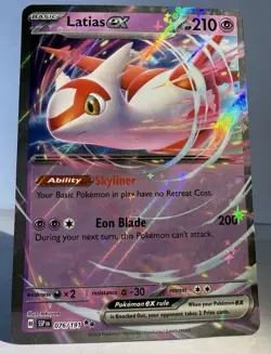 Latias ex 076/191 - Pokemon Surging Sparks Ultra Rare Card NM - Image 1
