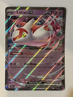 Pokemon TCG Latias ex S&V Surging Sparks 076/191 Ultra Holo Double Rare Card NM - Image 1